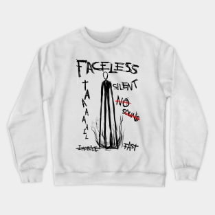 The Silent Horror of Slender Man: Confronting the Faceless Entity Crewneck Sweatshirt